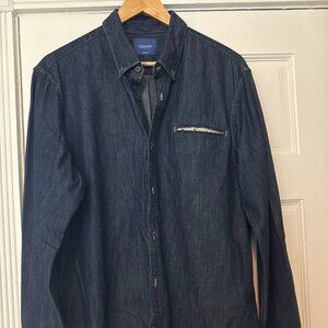 Scotch & Soda Denim Long Sleeve Casual Button Down Shirt